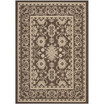 Courtyard Chocolate and Cream 5'3" x 7'7" Outdoor Area Rug