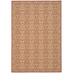 Courtyard Rust and Sand 4' x 5'7" Outdoor Area Rug