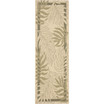 Courtyard Cream and Green 2'3" x 8' Runner Outdoor Area Rug