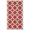 Courtyard Red and Bone 2' x 3'7" Sisal Weave Outdoor Area Rug