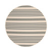 Courtyard Gray and Bone 4' x 4' Round Outdoor Area Rug