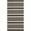 Courtyard Black and Bone 2' x 3'7" Sisal Weave Outdoor Area Rug