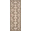 Courtyard Brown and Bone 2'3" x 6'7" Sisal Weave Runner Outdoor Area Rug