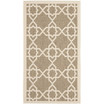 Courtyard Brown and Beige 2' x 3'7" Outdoor Area Rug