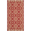 Courtyard Red and Creme 2' x 3'7" Sisal Weave Outdoor Area Rug