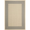 Courtyard Gray and Cream 2' x 3'7" Sisal Weave Outdoor Area Rug