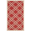Courtyard Red and Bone 2'7" x 5' Sisal Weave Outdoor Area Rug