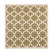 Courtyard Green and Beige 4' x 4' Sisal Weave Square Outdoor Area Rug
