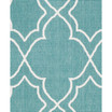 Alfresco ALF-9653 Teal 7'6" x 10'9" Area Rug, Indoor/Outdoor