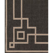 Alfresco ALF-9630 Black 8'9" x 12'9" Area Rug, Indoor/Outdoor