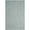 Courtyard Aqua and Gray 4' x 5'7" Outdoor Area Rug