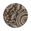 Alfresco ALF-9615 Black 8'9" Round Area Rug, Indoor/Outdoor