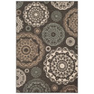 Alfresco ALF-9668 Black 5'3" x 7'6" Area Rug, Indoor/Outdoor