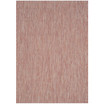 Courtyard Red and Beige 6'7" x 9'6" Sisal Weave Outdoor Area Rug