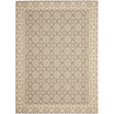 Courtyard Brown and Creme 8' x 11' Outdoor Area Rug
