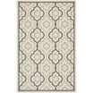 Courtyard Beige and Dark Beige 6'7" x 9'6" Outdoor Area Rug
