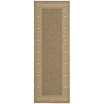 Courtyard Dark Beige and Beige 2'3" x 6'7" Runner Outdoor Area Rug