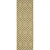 Courtyard Green and Beige 2'3" x 10' Sisal Weave Runner Outdoor Area Rug