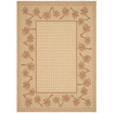 Courtyard Ivory and Rust 8' x 11' Sisal Weave Outdoor Area Rug
