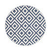 Alfresco ALF-9657 Charcoal 8'9" Round Area Rug, Indoor/Outdoor