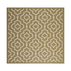 Courtyard Green and Beige 7'10" x 7'10" Sisal Weave Square Outdoor Area Rug