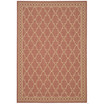 Courtyard Rust and Sand 6'7" x 9'6" Outdoor Area Rug