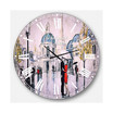 Romantic French Country Oversized Metal Wall Clock - 36 x 36