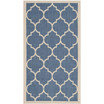Courtyard Blue and Beige 2'7" x 5' Outdoor Area Rug