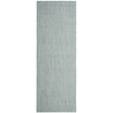 Courtyard Light Blue and Light Grey 2'3" x 14' Sisal Weave Runner Outdoor Area Rug