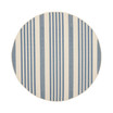 Courtyard Beige and Blue 6'7" x 6'7" Sisal Weave Round Outdoor Area Rug