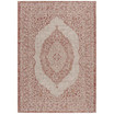 Courtyard Light Beige and Terracotta 6'7" x 9'6" Sisal Weave Outdoor Area Rug