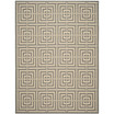 Courtyard Gray and Cream 9' x 12' Sisal Weave Outdoor Area Rug