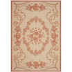 Courtyard Natural and Terra 4' x 5'7" Outdoor Area Rug