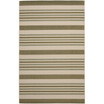 Courtyard Beige and Green 6'7" x 9'6" Sisal Weave Outdoor Area Rug