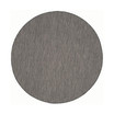 Courtyard Black and Beige 6'7" x 6'7" Round Outdoor Area Rug