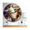 Power Longhorn Abstract Oversized Cottage Wall Clock - 36" x 28" x 1"