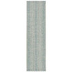 Courtyard Light Grey and Aqua 2'3" x 8' Sisal Weave Runner Outdoor Area Rug