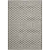 Courtyard Anthracite and Beige 6'7" x 9'6" Sisal Weave Outdoor Area Rug