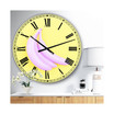 Pink Banana Large Modern Wall Clock - 36" x 28" x 1"