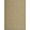 Courtyard Green and Beige 5'3" x 7'7" Sisal Weave Outdoor Area Rug