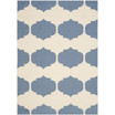 Courtyard Beige and Blue 6'7" x 9'6" Outdoor Area Rug
