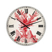 Red Coral 1 Oversized Nautical & Coastal Wall Clock - 36" x 28" x 1"