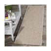 Courtyard Beige and Brown 2'3" x 8' Sisal Weave Runner Outdoor Area Rug