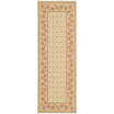 Courtyard Ivory and Rust 2'3" x 6'7" Sisal Weave Runner Outdoor Area Rug