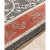 Alfresco ALF-9592 Black 2'3" x 11'9" Runner Area Rug, Indoor/Outdoor