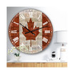 Canada License Plate Flag Oversized Traditional Wall Clock - 36" x 28" x 1"