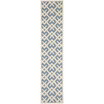Courtyard Blue and Bone 2'7" x 5' Outdoor Area Rug
