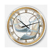 Posh and Luxe Oversized Metal Wall Clock