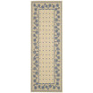 Courtyard Ivory and Blue 2'3" x 6'7" Runner Outdoor Area Rug