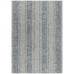 Courtyard Light Gray and Blue 6'7" x 6'7" Sisal Weave Round Outdoor Area Rug
